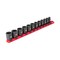 Tekton 3/8 Inch Drive 6-Point Impact Socket Set with Rail, 12-Piece (8-19 mm) SID91102 - alternate 1